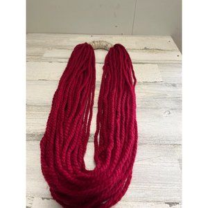Burgundy multi 36 twisted strand scarf